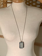 Authentic Vintage Broadway RENT " No Day But Today" Dog Tag Necklace
