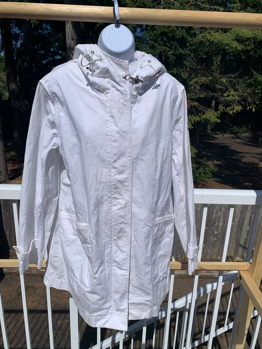 Armani Jeans Hooded White Jacket