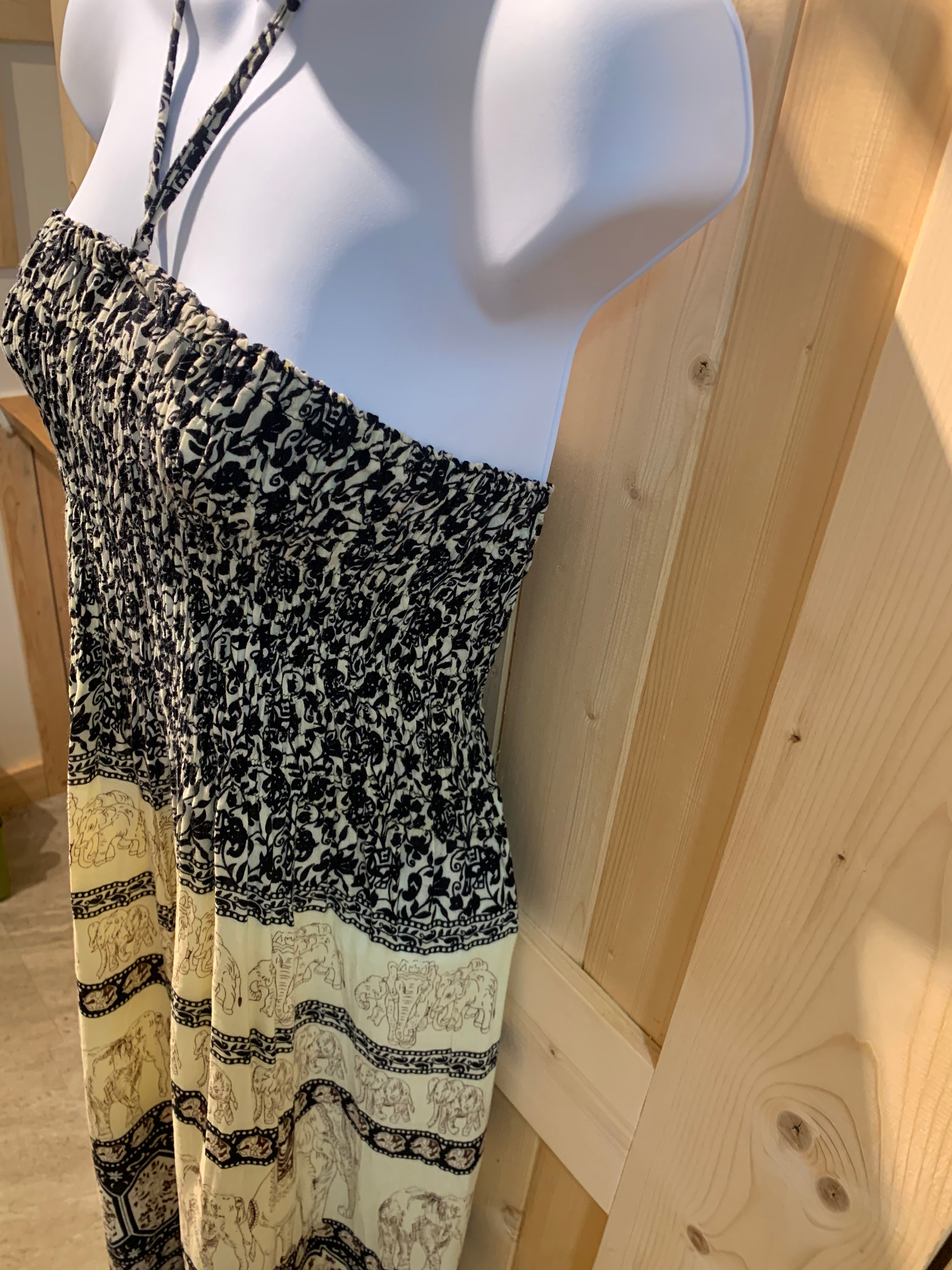 Halter Top Elephant Print Dress