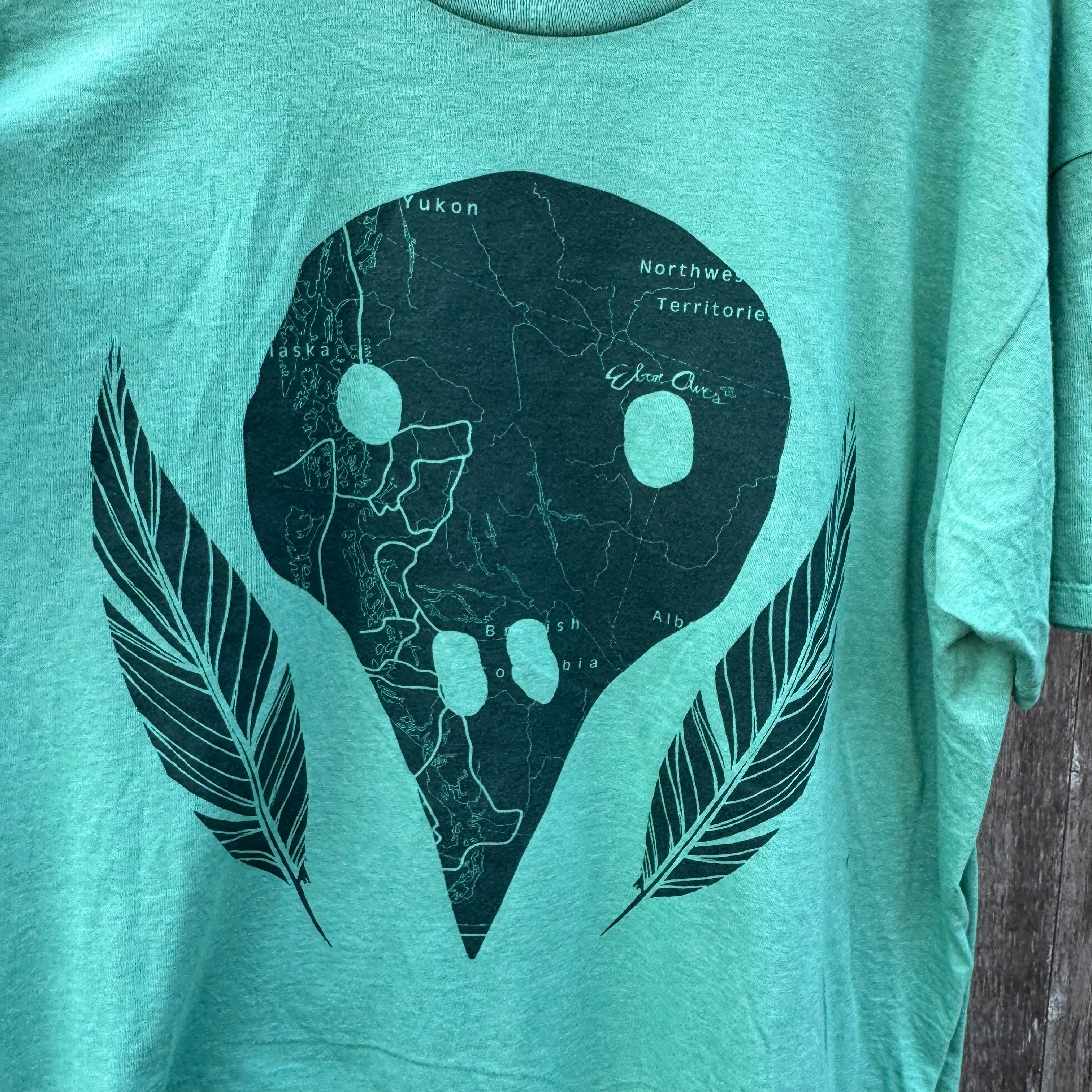 Local Artist- Trevor Phillips- Crow Map Print T-shirt