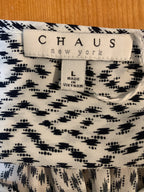 Chaus NWT Black and White pattern Top