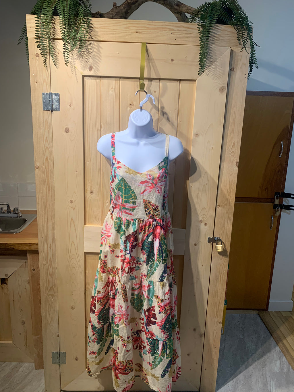 Size XL Mexx Spaghetti Strap Floral Flowy Summer Dress