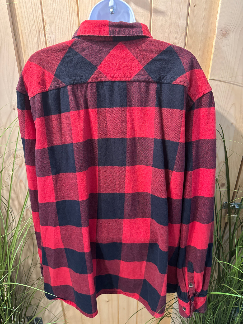 Natural Reflections Red & Black Flannel Shirt