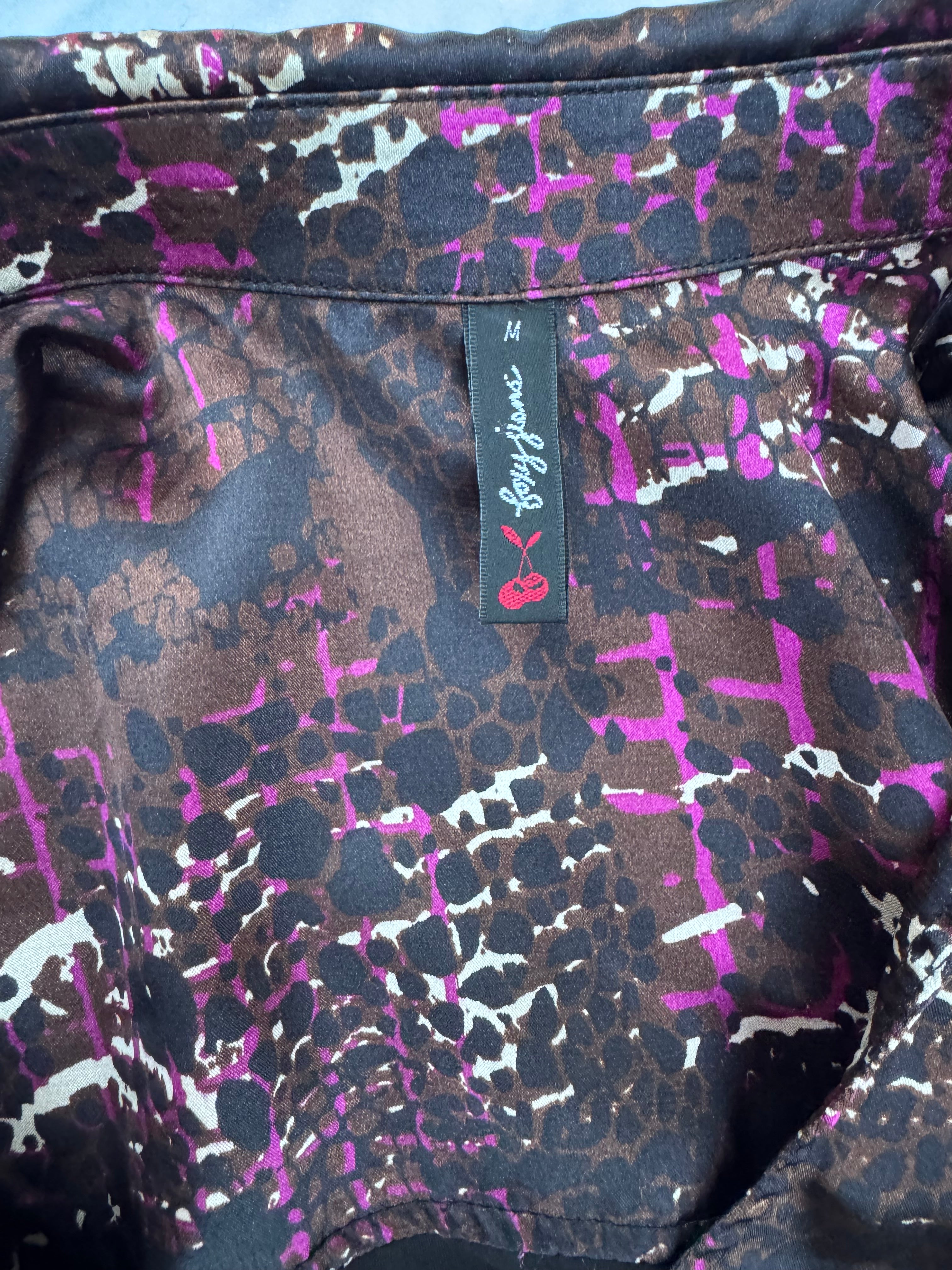 Vintage Y2K Foxy Jeans Blouse Size M