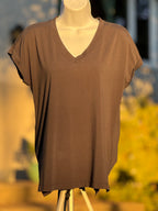 Banana Republic V-Neck Short Sleeve Shirt- Blue or Black
