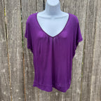 Purple Lace Back Top Size S