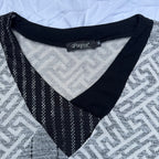 Size M Papa Vancouver Lagenlook V-Neck Sweater