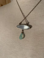 Artisan Stained Glass Pendant Necklace