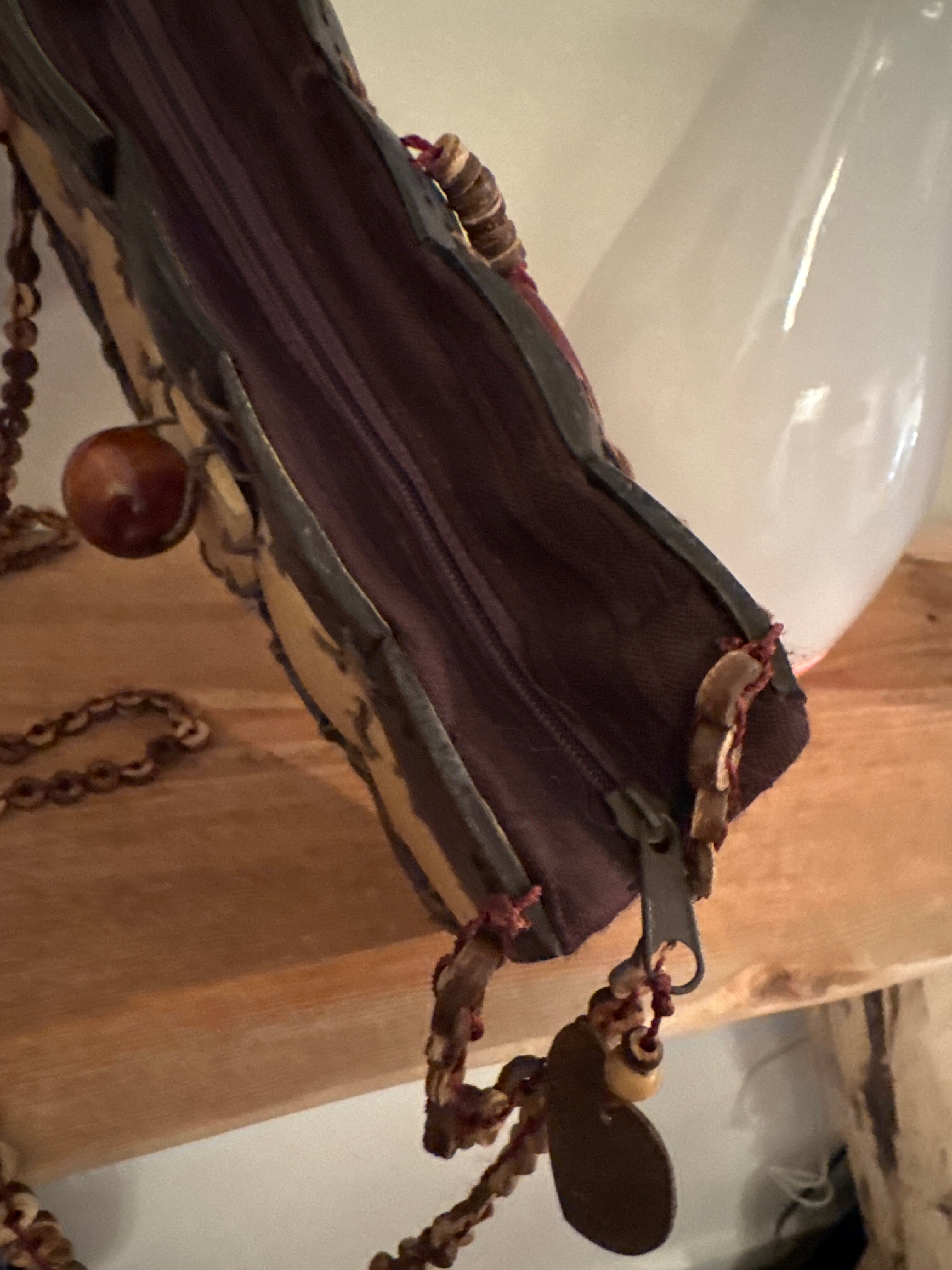 80"s Vintage Coconut Shell Purse