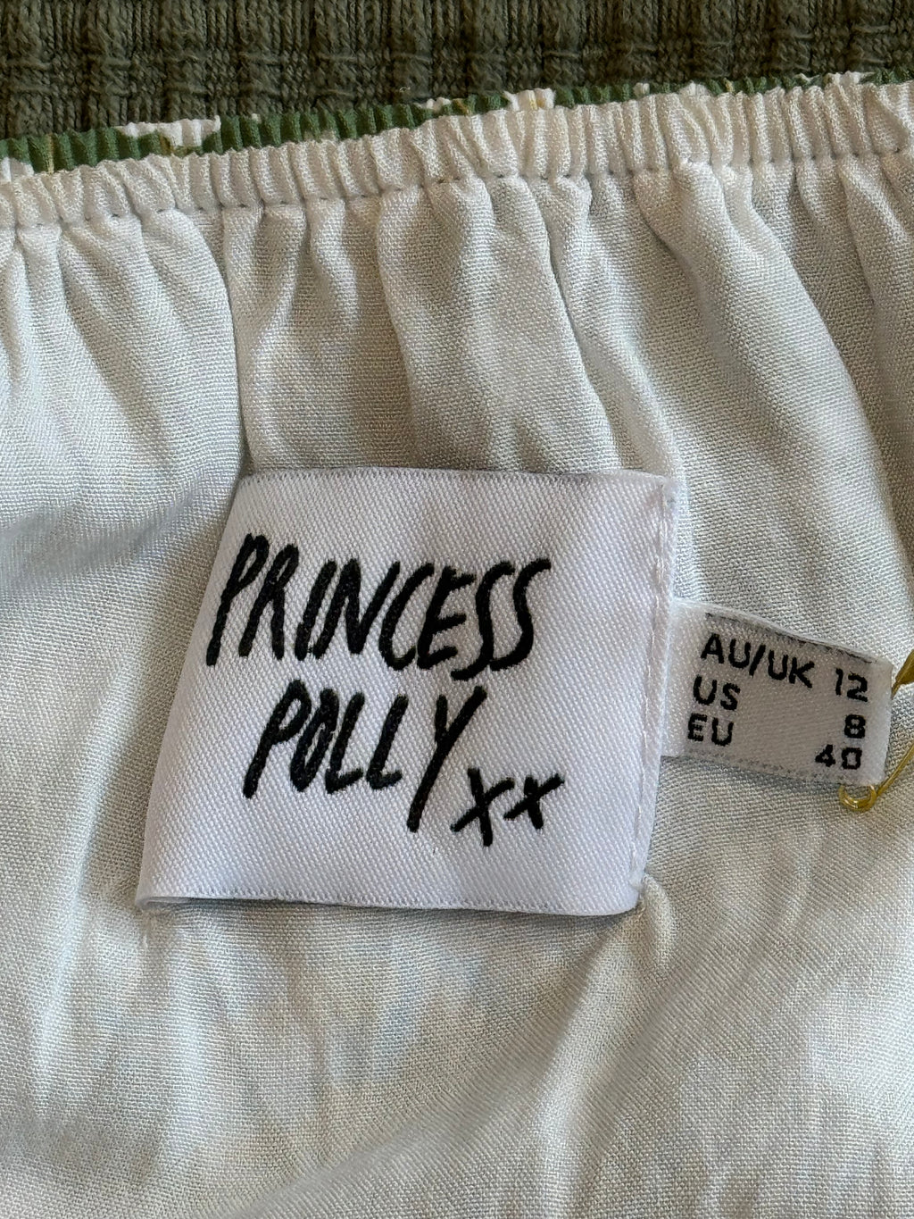 Princess Polly Green Floral Sleeveless Dress REDUCED