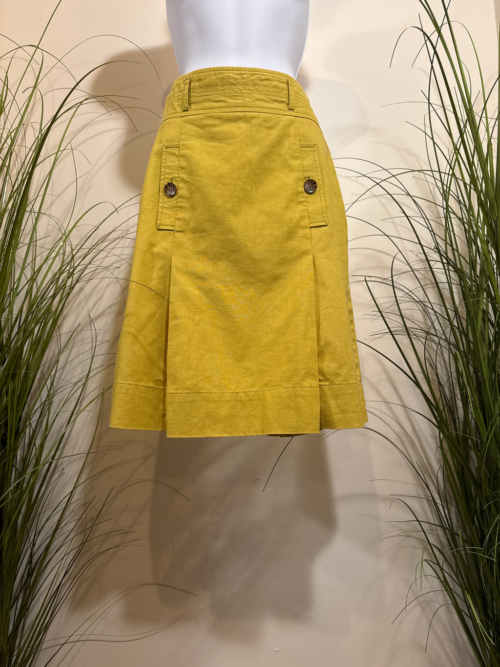 Identify Linen/Cotton Blend Skirt- Size 6
