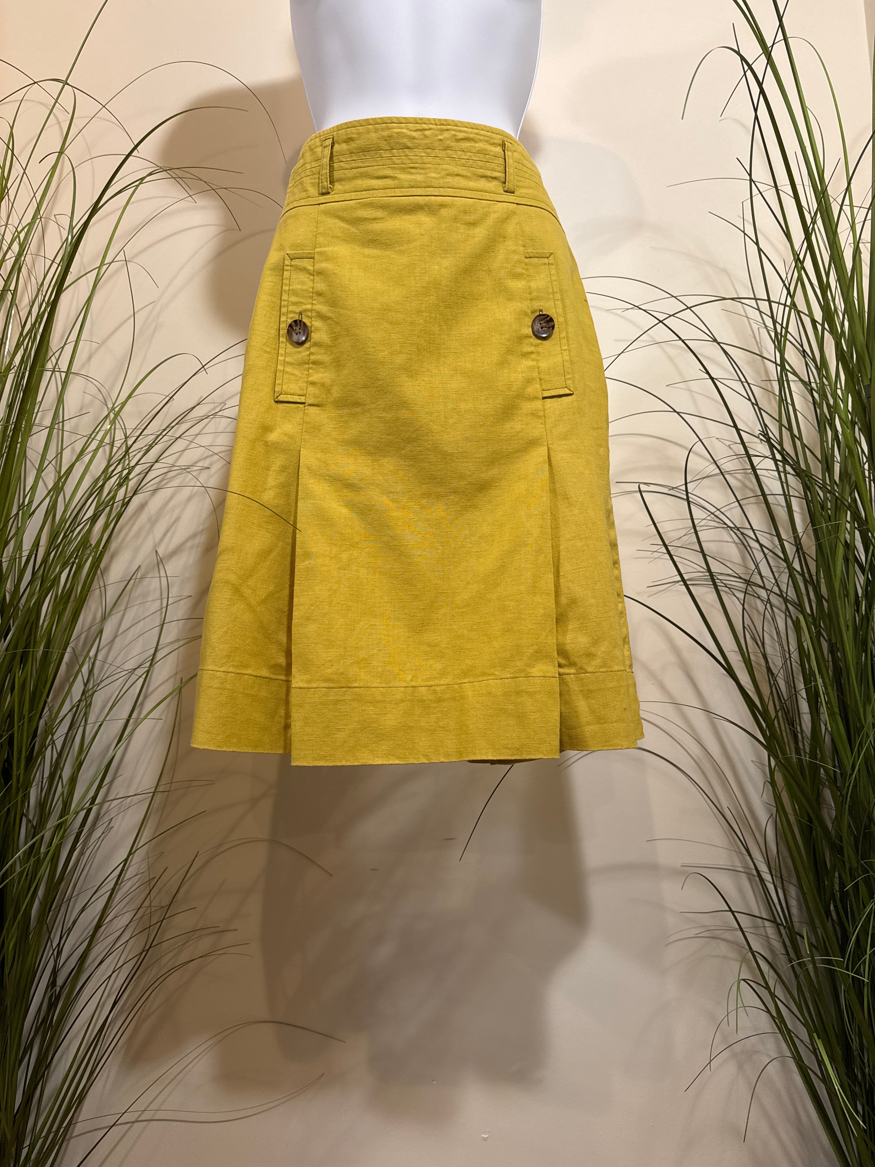 Identify Linen/Cotton Blend Skirt- Size 6