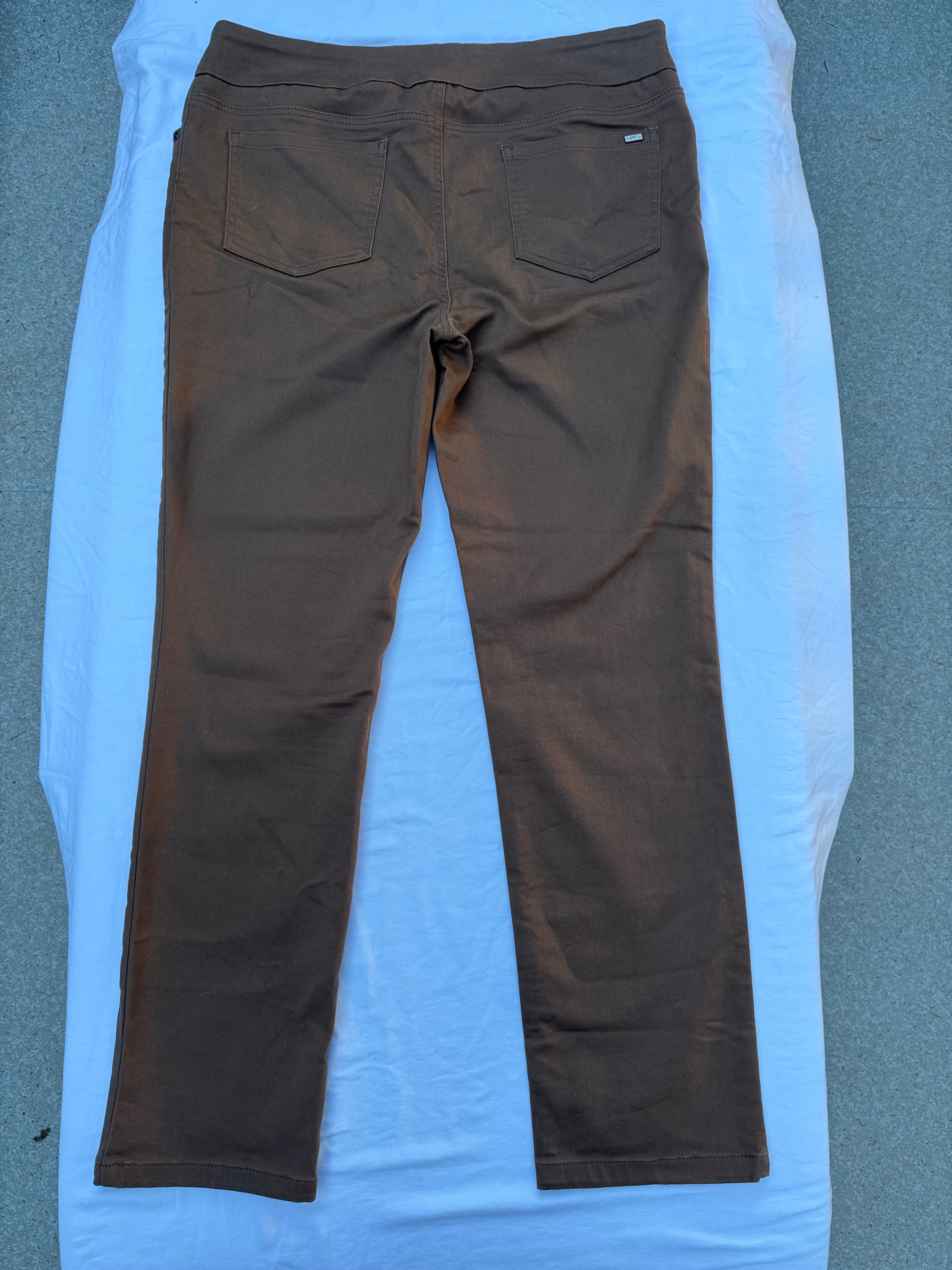 Size 12 UP! Brown Pull on Pants