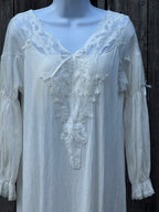 Victorian style white gown