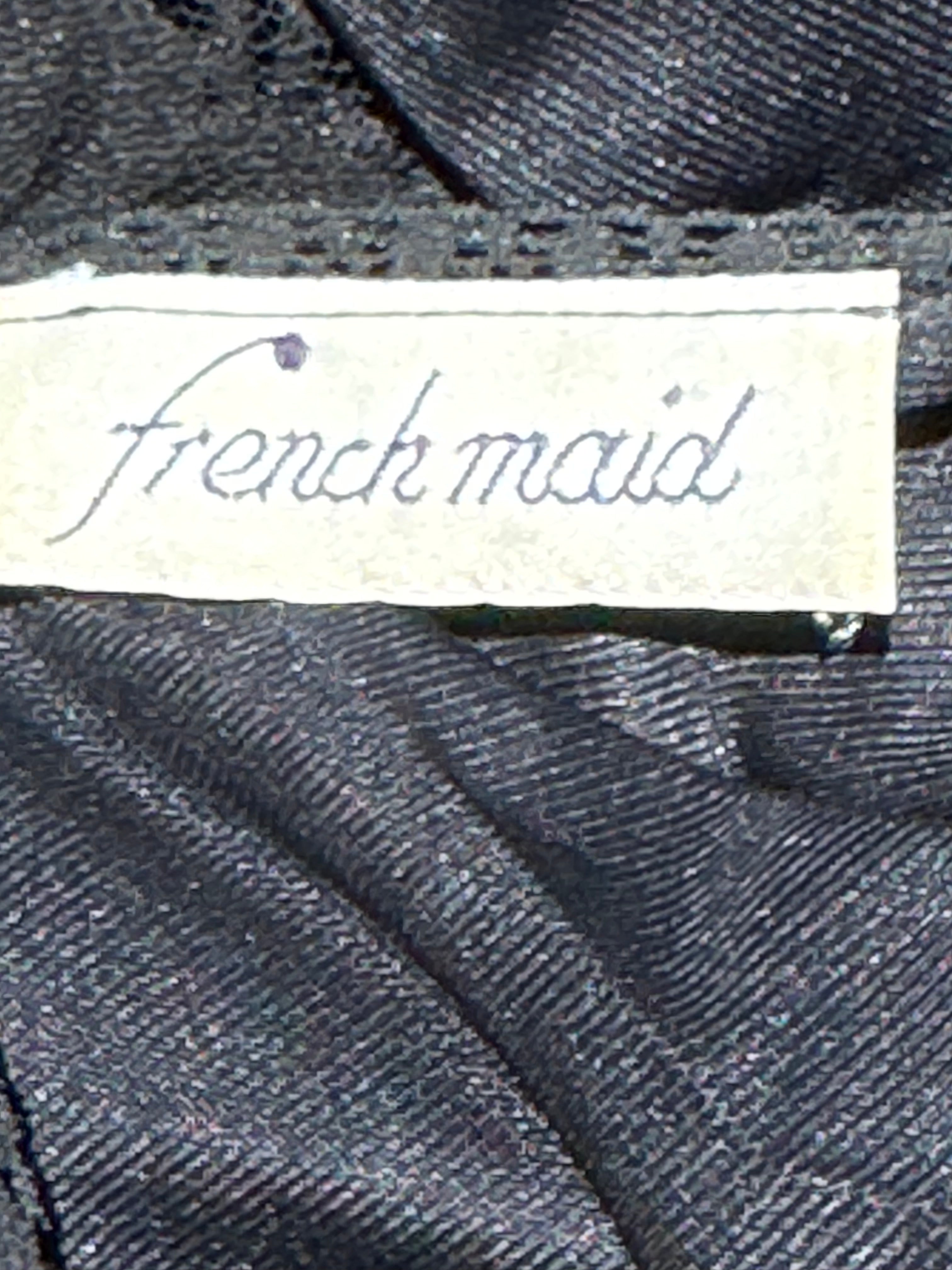 Size S Black Spaghetti Strap French Maid Camisole