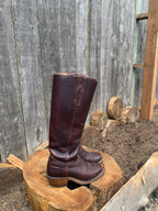 Size 6 Women Boulet Genuine Leather Cowboy Boots Made in Canada