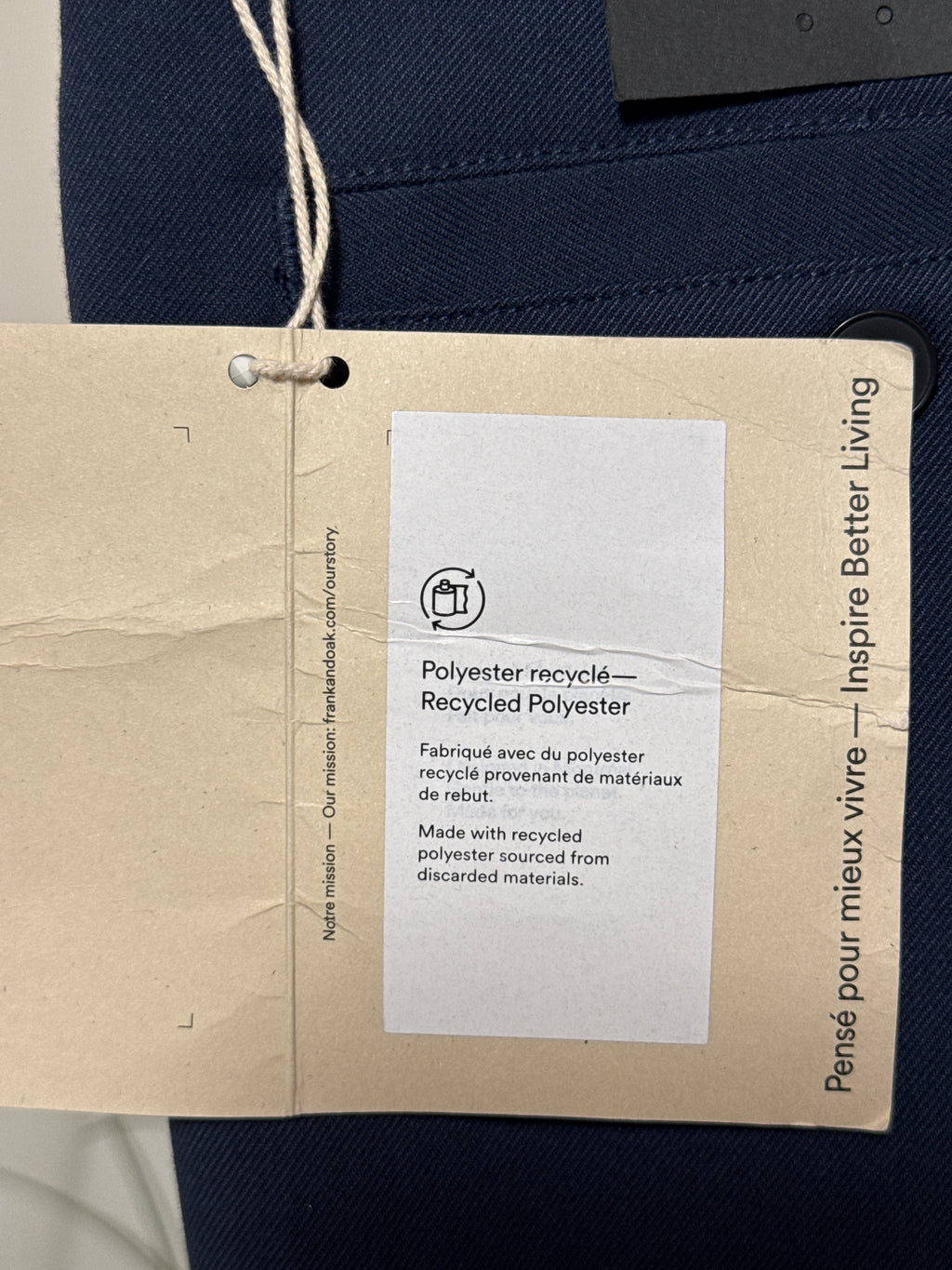 Frank & Oak Relaxed Tapered Fit- The Colin Pant