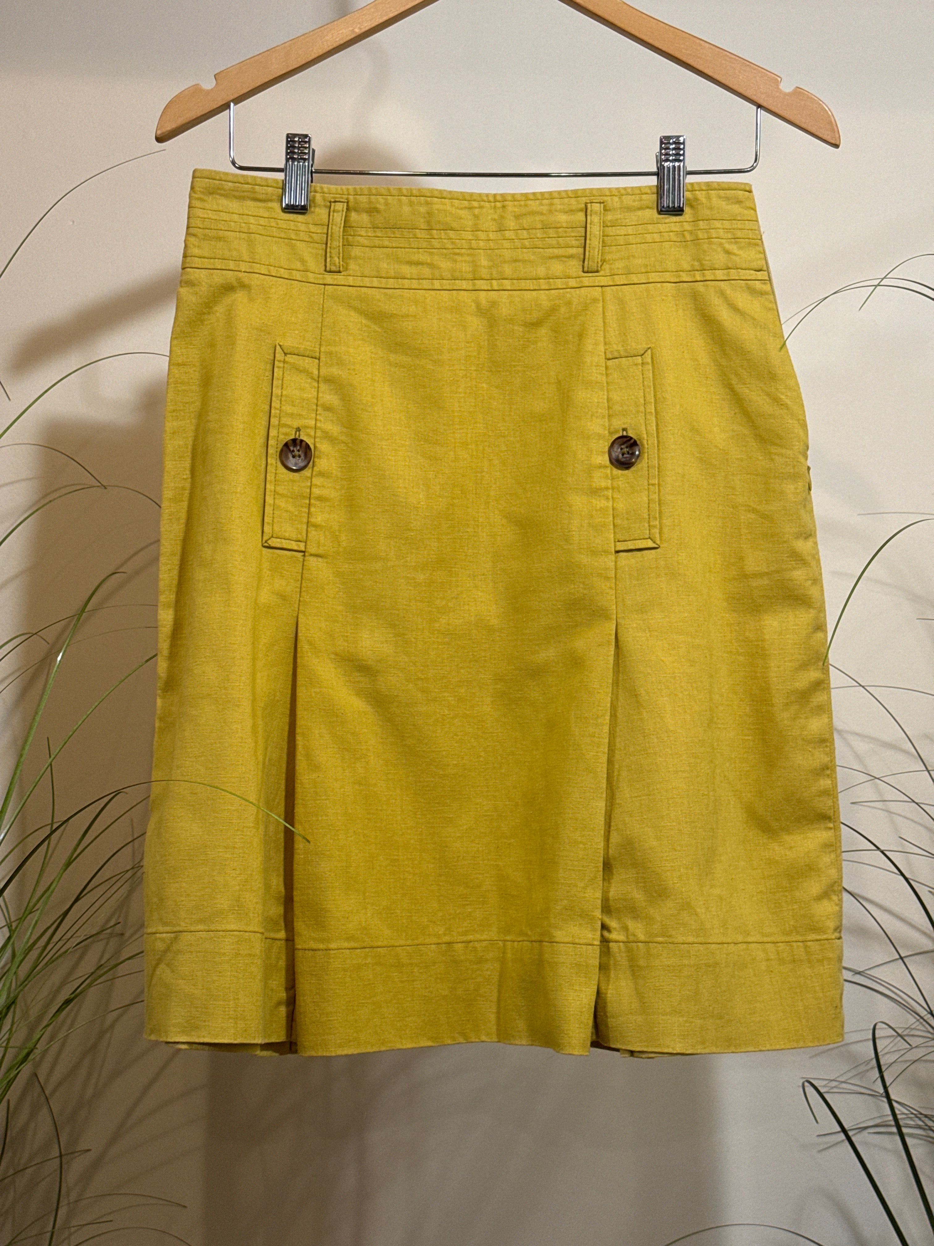 Identify Linen/Cotton Blend Skirt- Size 6