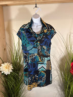 Papa Vancouver Shift Dress- Multi Coloured Pattern