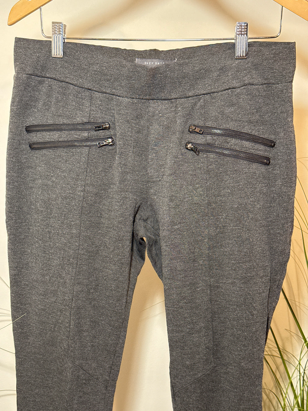 Vintage Y2K Suzy sheer zipper embellished tailored fit pants.