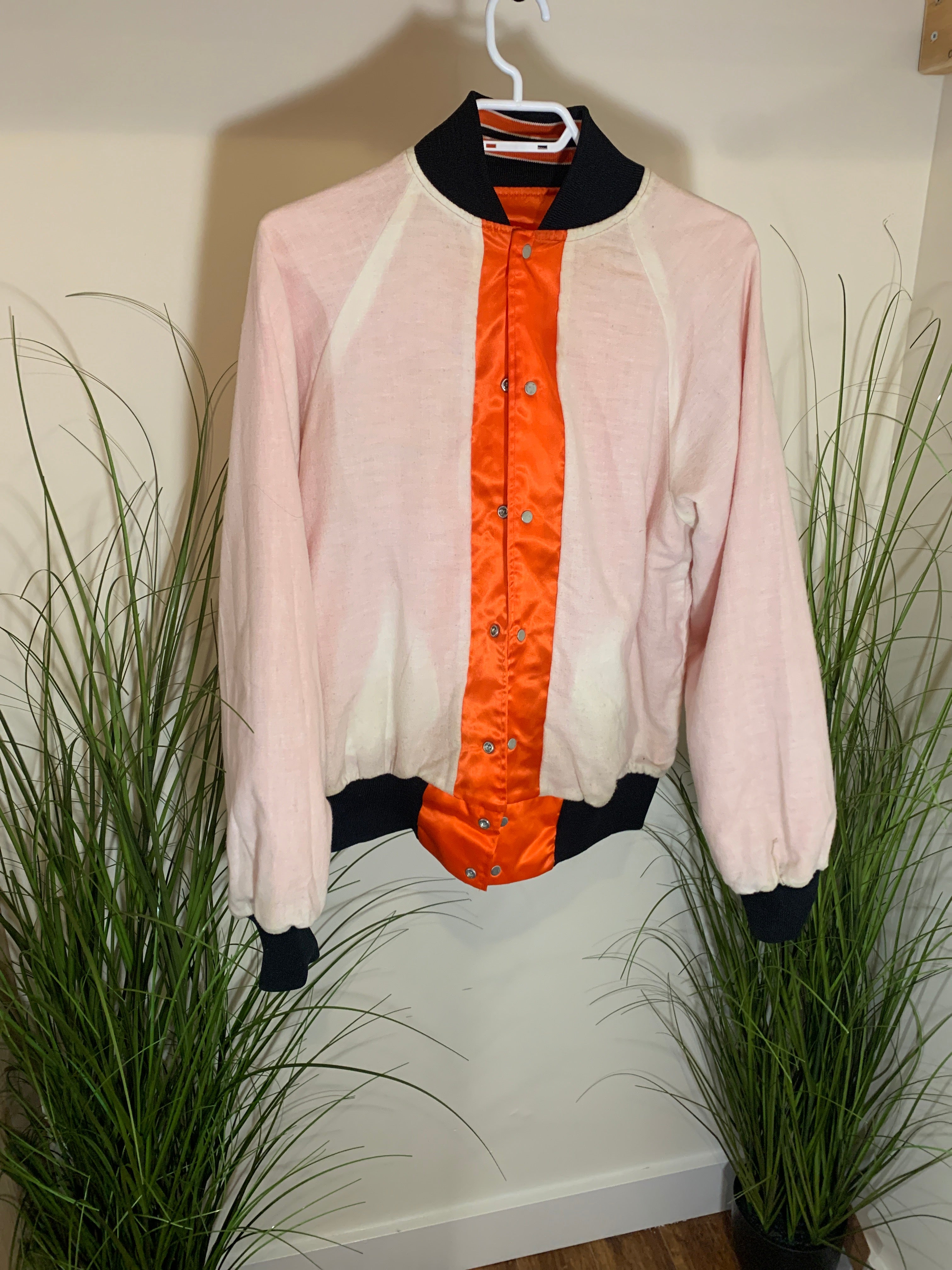 Super Rare!! Size M Vintage Taco Del Sol Satin Bomber Jacket