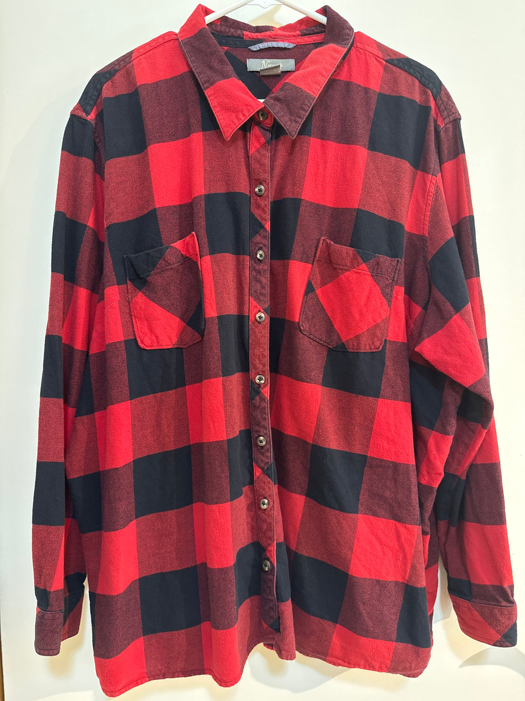 Natural Reflections Red & Black Flannel Shirt