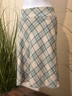 Talbots Wool Plaid A-Line Skirt- Lined