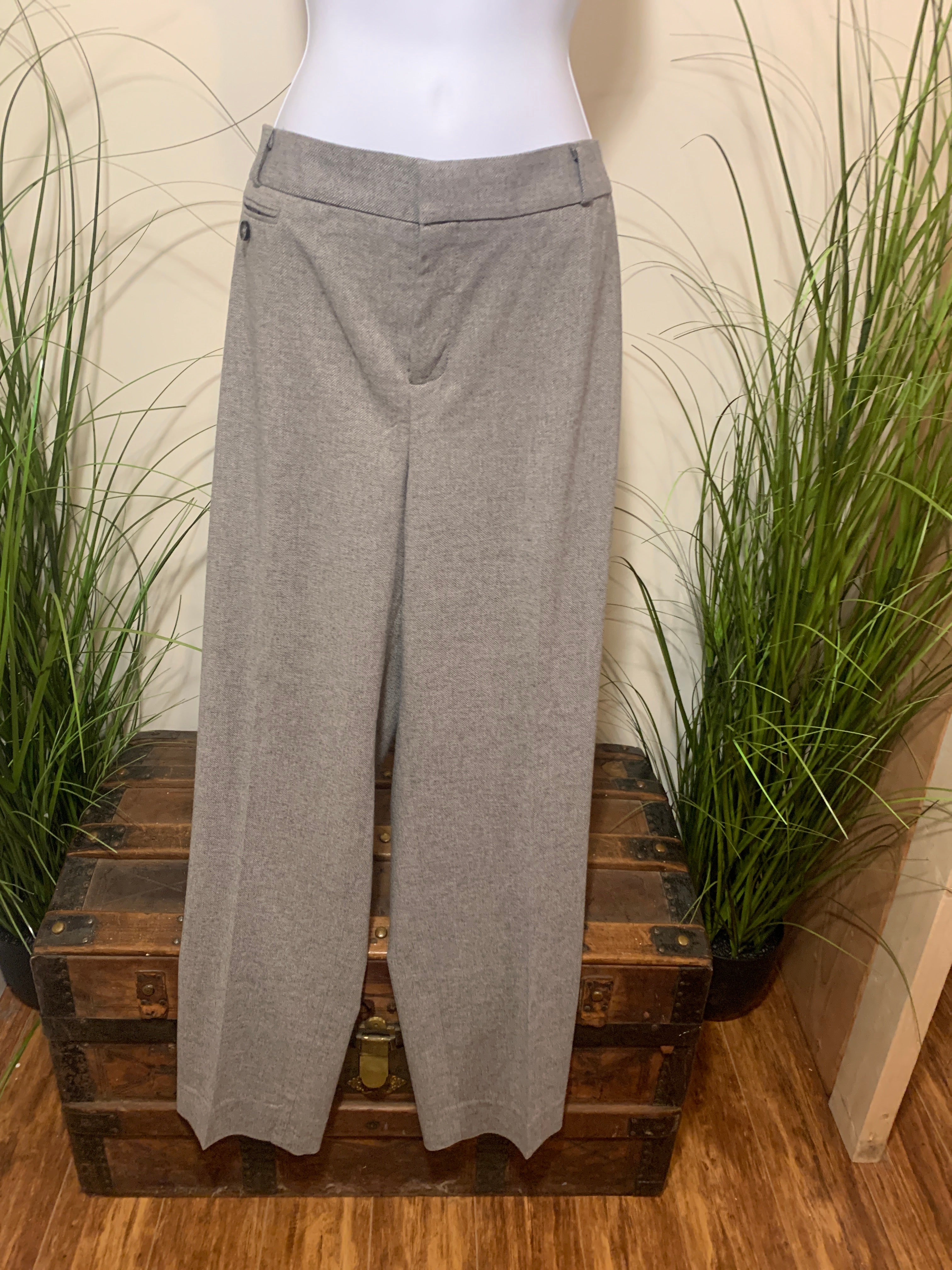 Brand New Size 14 Fine Herringbone Banana Republic Wool Blend Slacks for Women