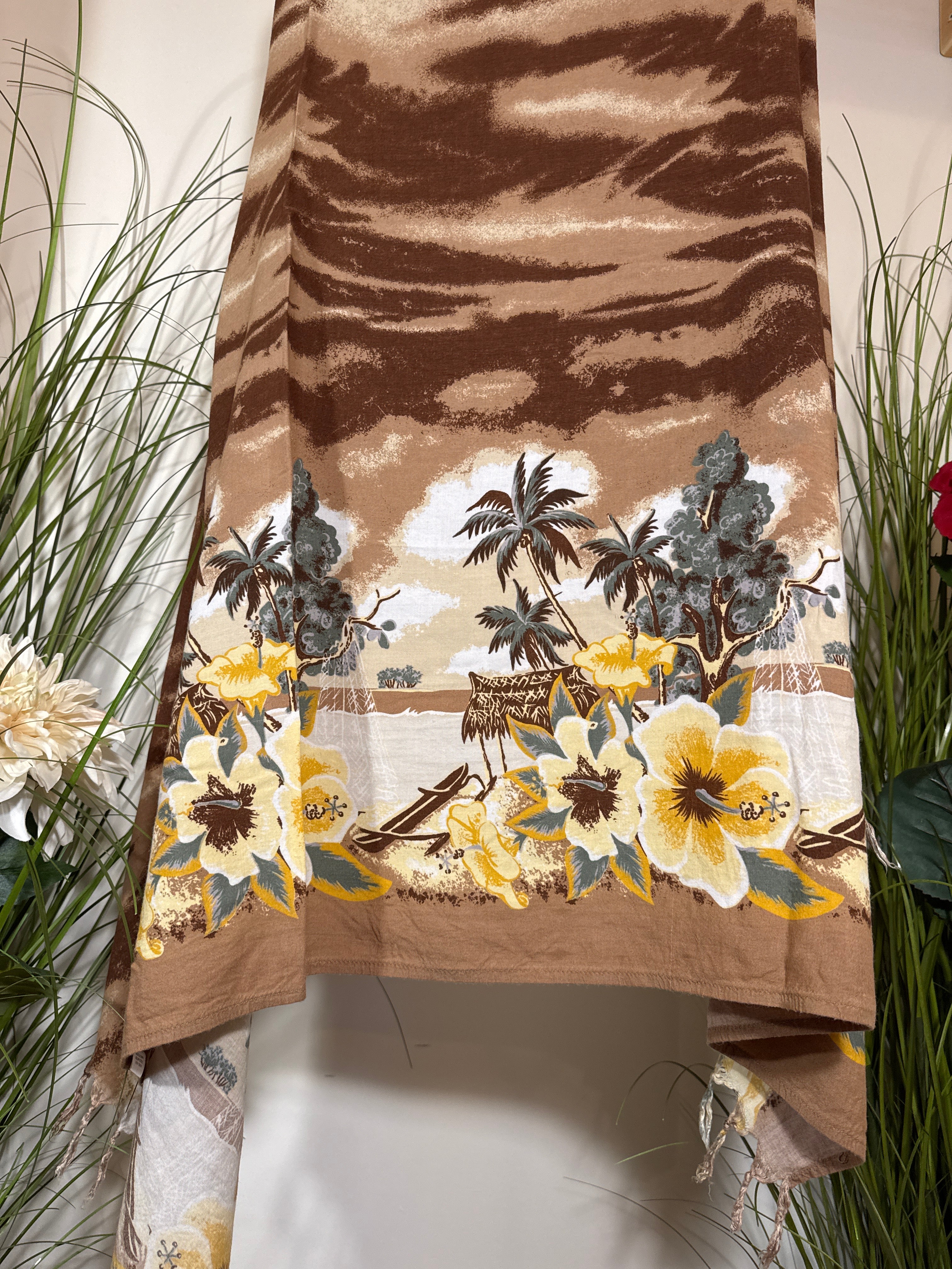 Hibiscus Collection Hawaii, Earth Tone Sarong/Shawl