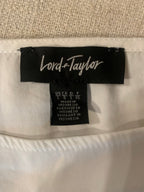 Size L Lord & Taylor Pullover White Flared Sleeves Blouse