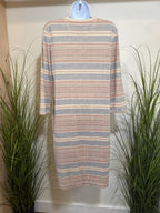 Henley Shift Dress- Striped