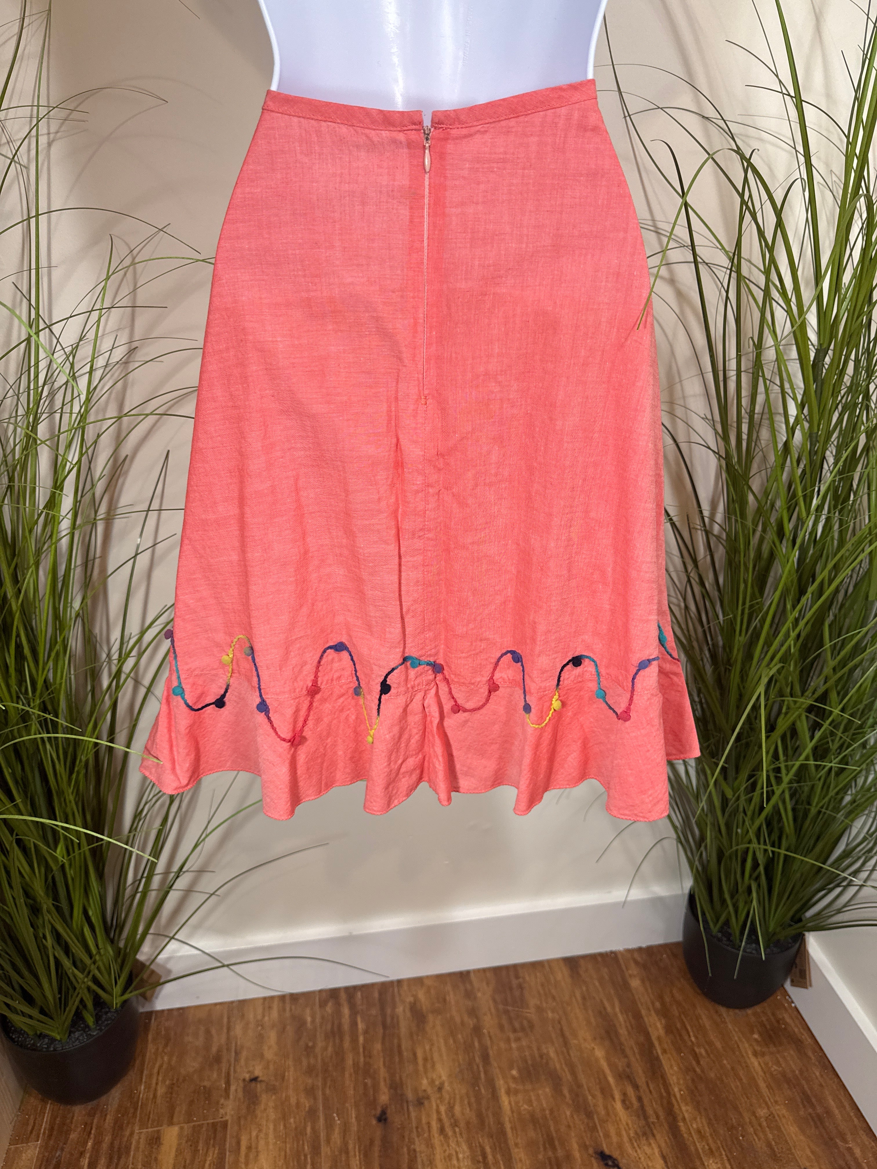 A-Line Skirt- Ruffled Hem