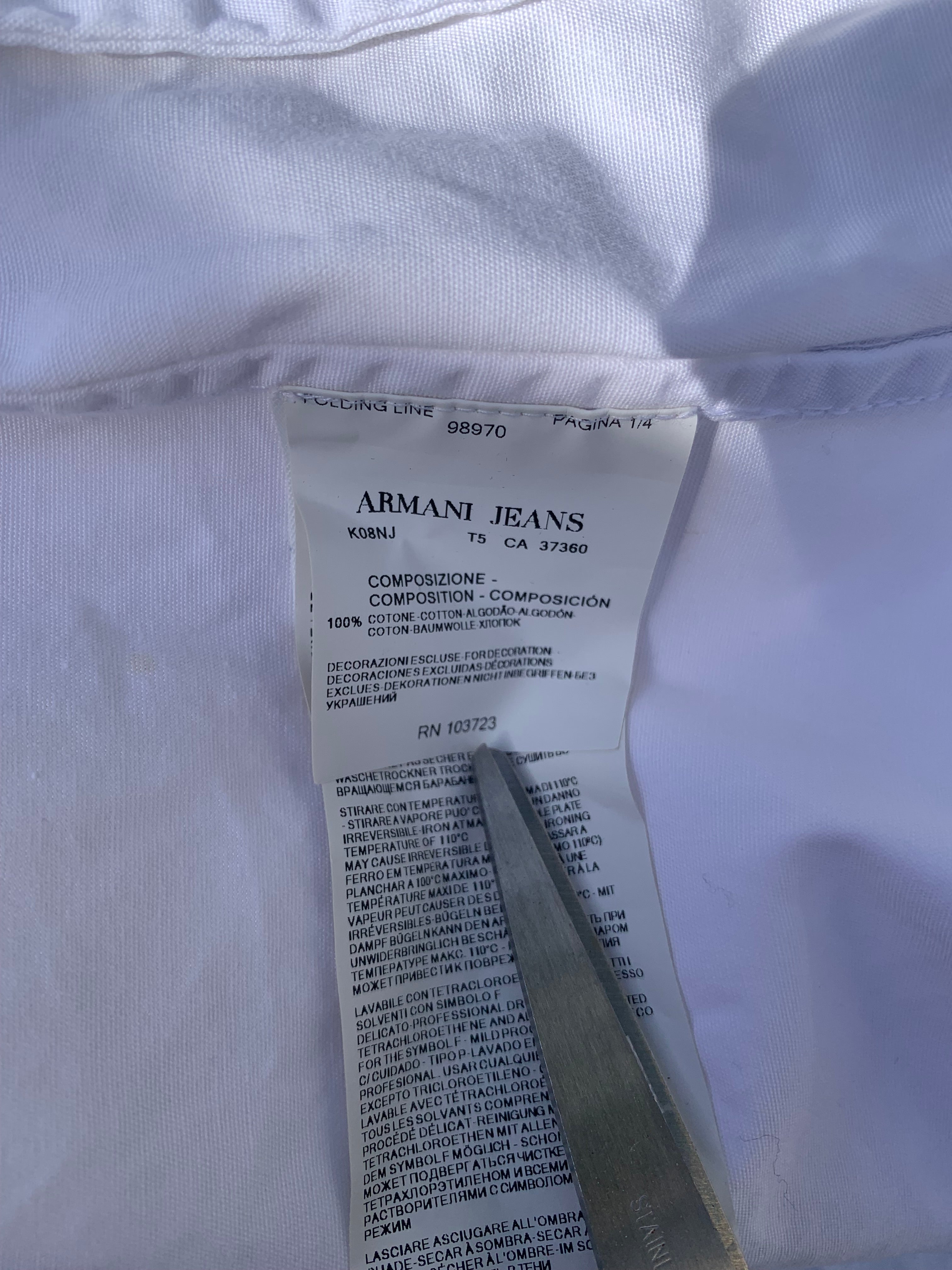 Armani Jeans Hooded White Jacket