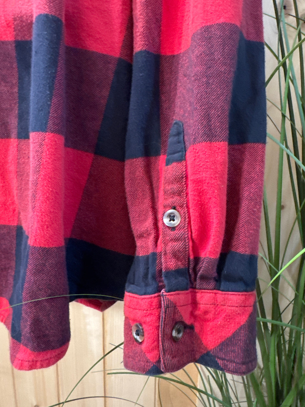 Natural Reflections Red & Black Flannel Shirt