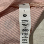 Size 4 Lululemon Long Sleeve Pink Athletic Women's Top