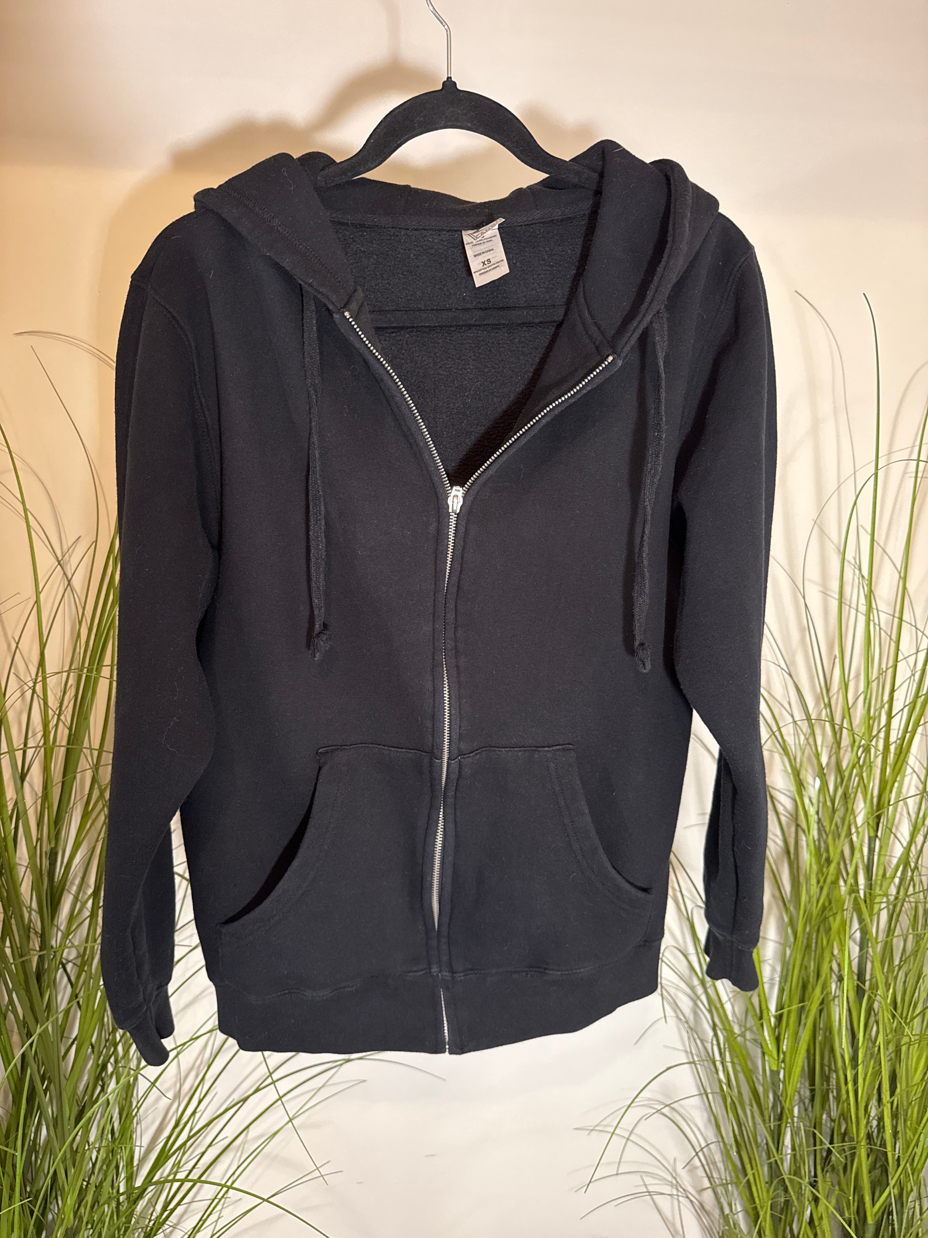 Canso Black Zip-Up Hoodie