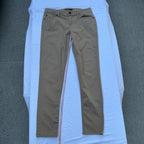 Size 11 Vintage Y2K Lovesick Beige Jeans with Skull Detail