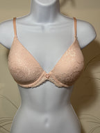 Vassarette Underwire Lightly Padded Bra- Pink