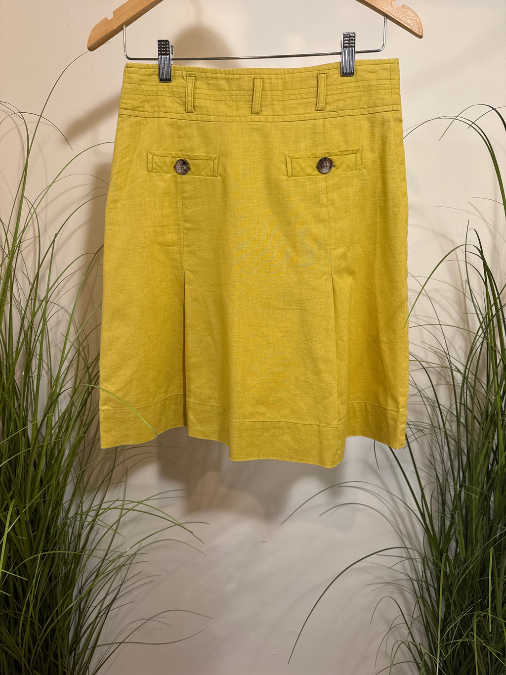 Identify Linen/Cotton Blend Skirt- Size 6