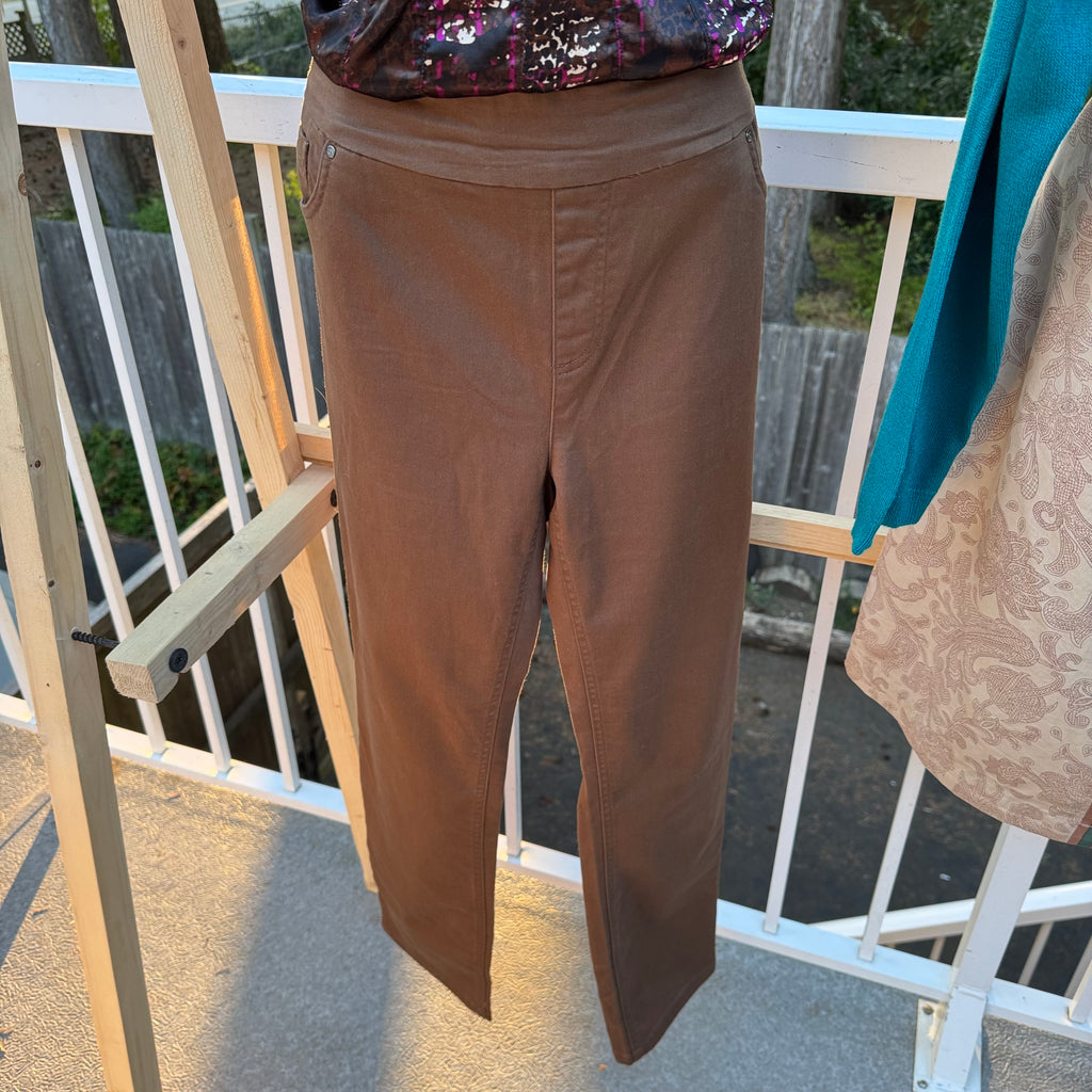 Size 12 UP! Brown Pull on Pants
