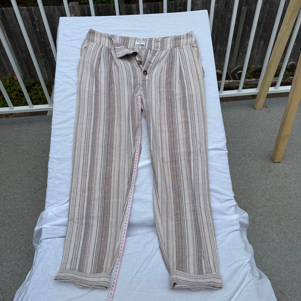 Striped Cotton Pants Size S