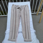 Striped Cotton Pants Size S