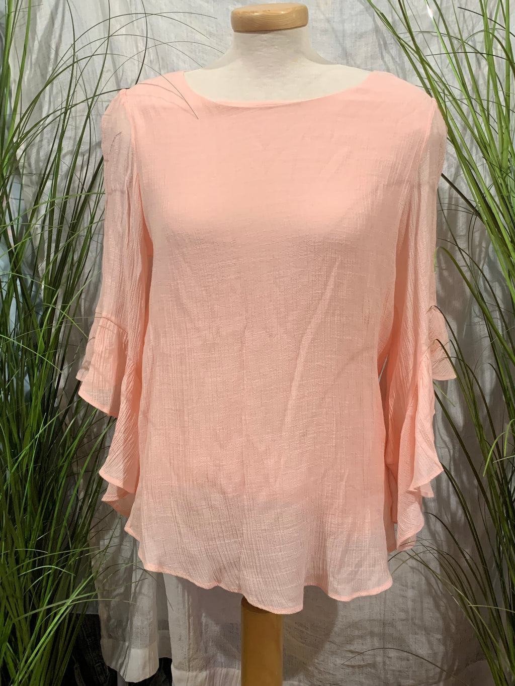 Size 8 Joseph Ribkoff Ruffled A-Symmetrical Cuff Blouse
