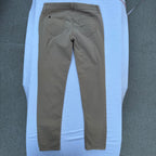 Size 11 Vintage Y2K Lovesick Beige Jeans with Skull Detail