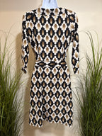 Vintage Beechers Brook New York 3/4 Sleeve Dress- Faux Wrap
