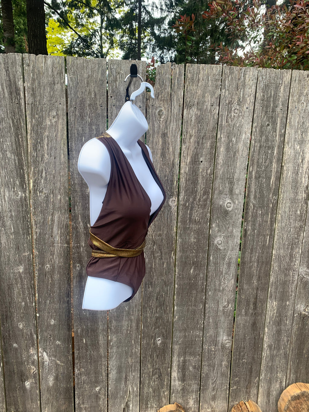 Size L One Piece Halter Tie Swim Suit