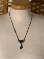 Vintage Inspired Teardrop Dangle Earrings and Matching Necklace and Bracelet