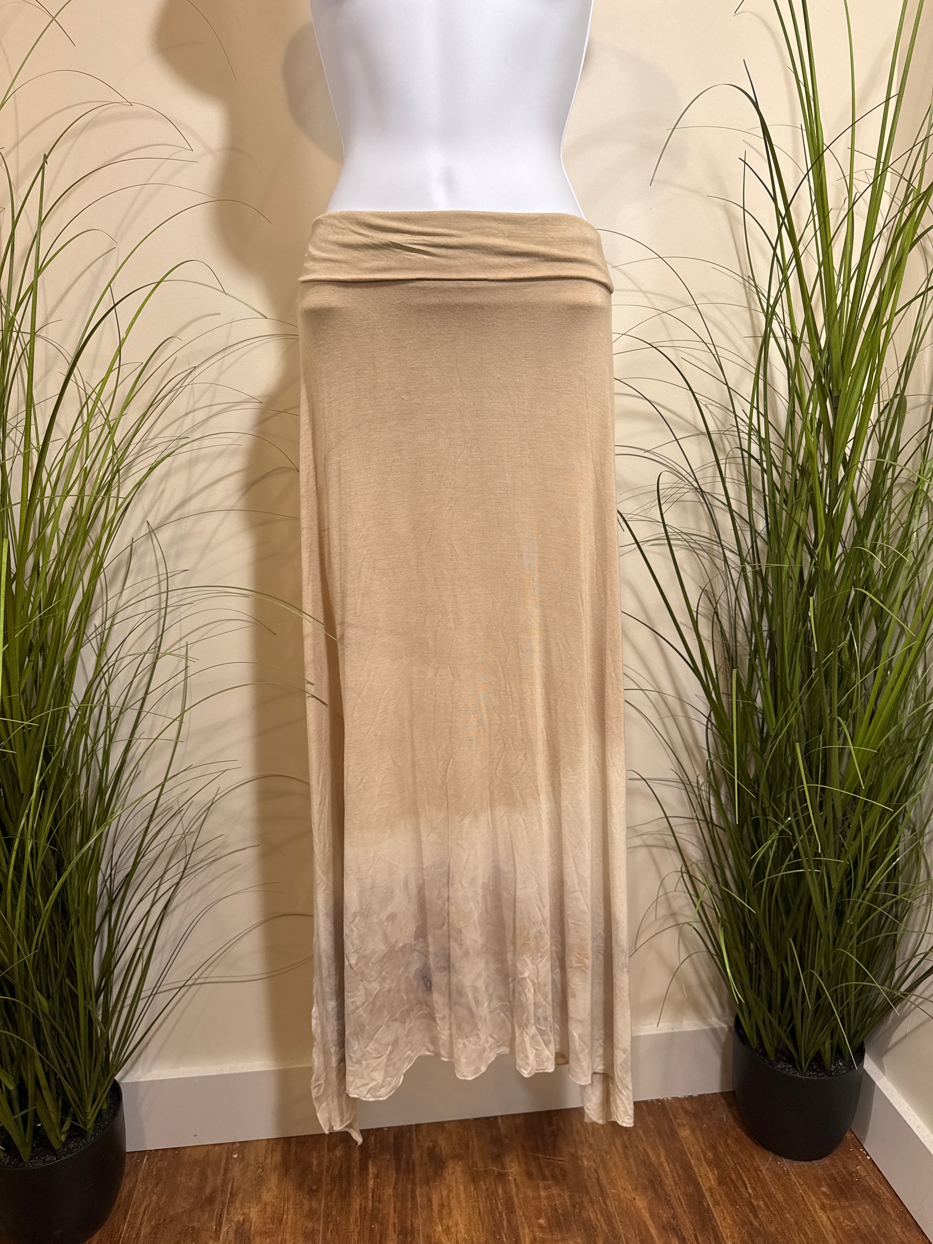 Om Grown Maxi Skirt- Asymmetrical Hem