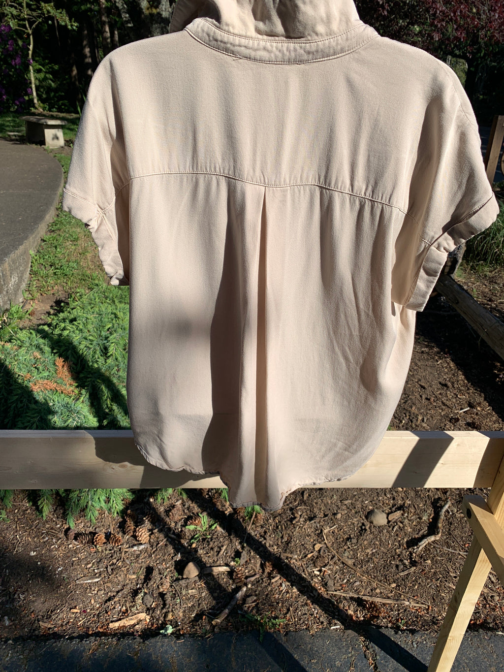Rose & Olive Short Sleeve Button-Up Shirt
