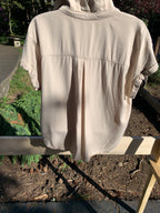 Rose & Olive Short Sleeve Button-Up Shirt